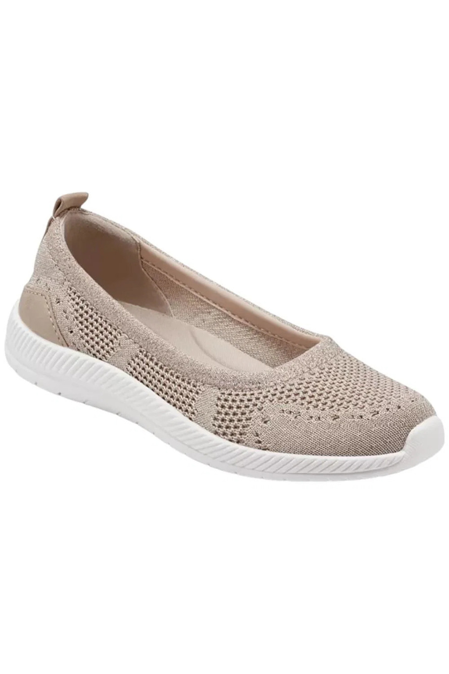 Easy Spirit Women's Glitz Casual Slip-On Walking Shoes Gold - Wide